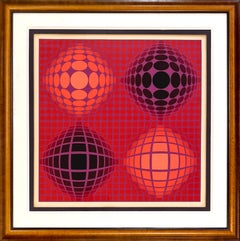 VB-VB-Rouge (gerahmte handsignierte Serigrafie)