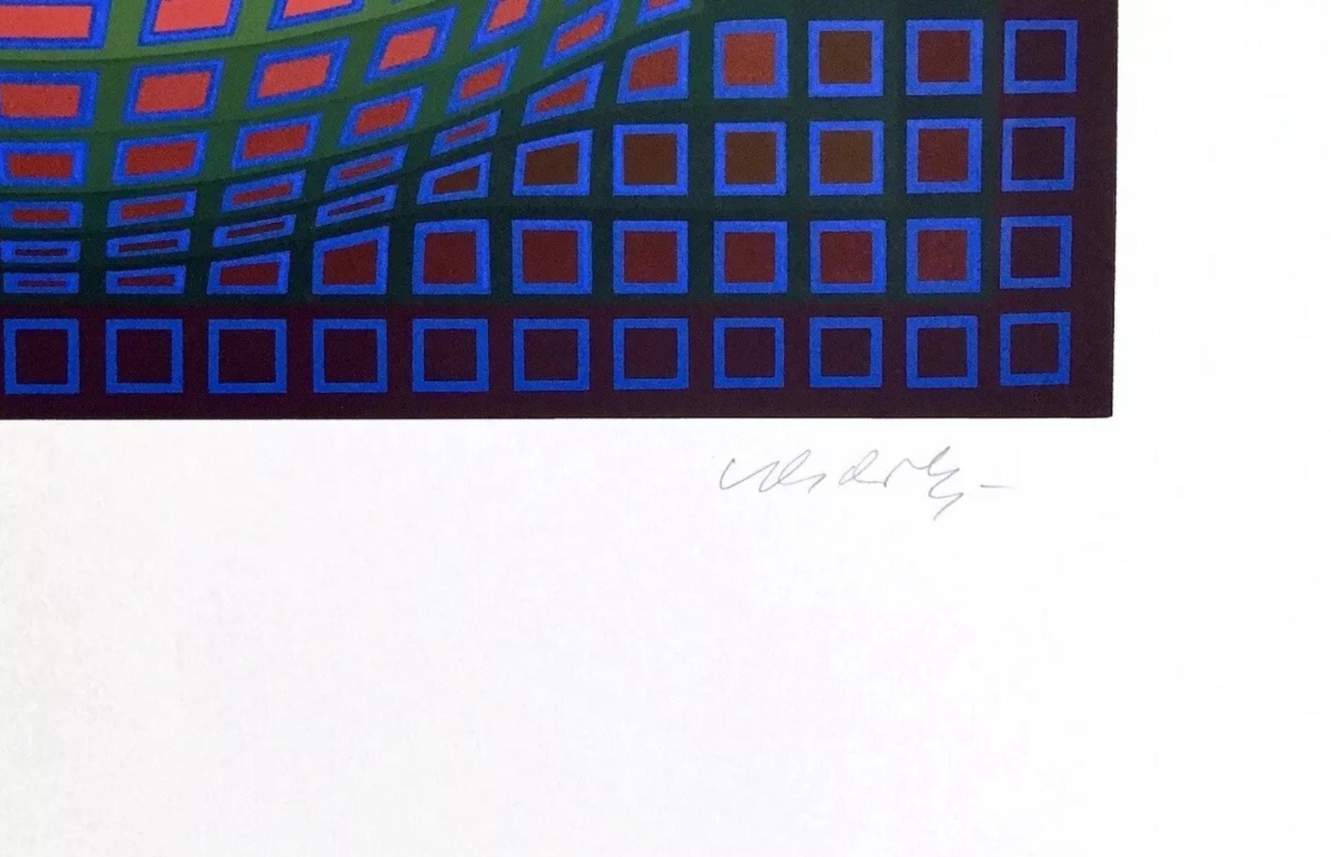 Vega Blau, Victor Vasarely im Angebot 2