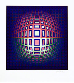 Blue Vega, Victor Vasarely