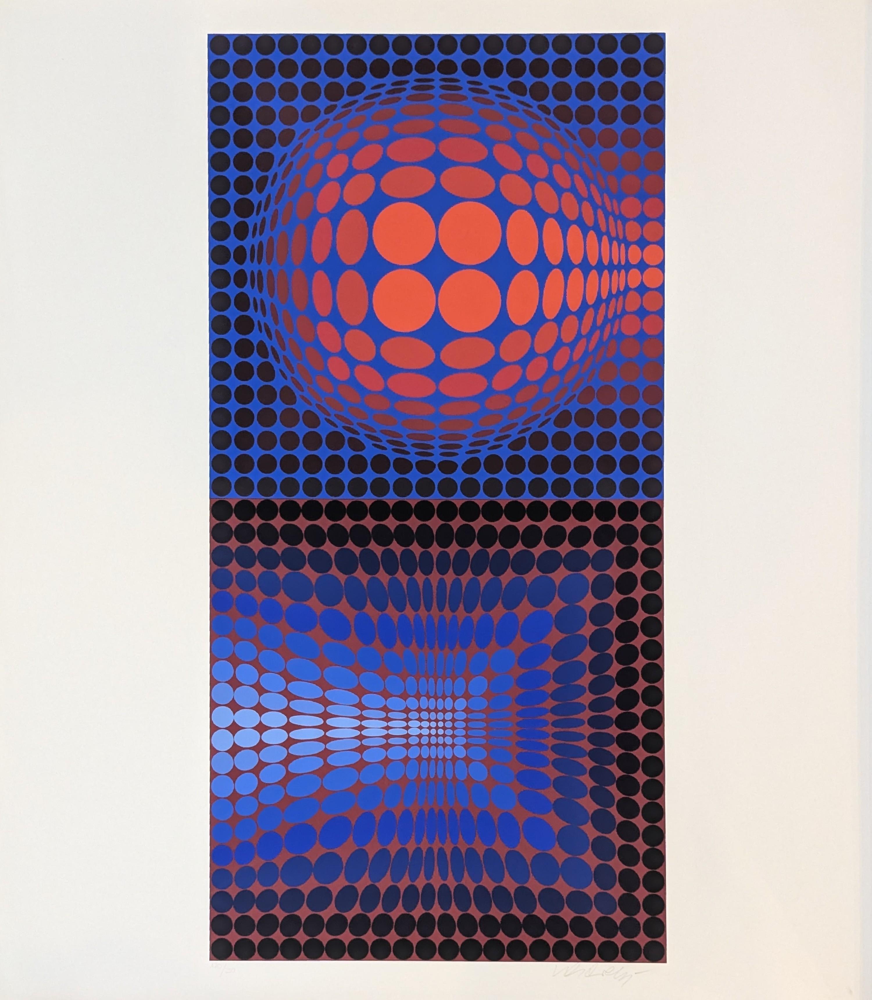 Abstract Print di Victor Vasarely - Vega Pauk