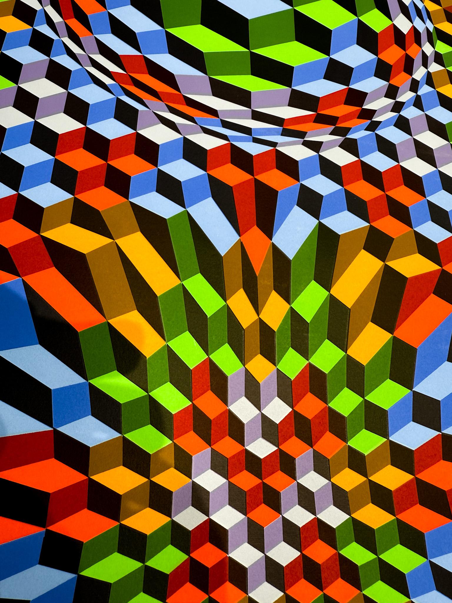 Victor Vasarely (1906–1997) - Colour serigraphy on cotton wove paper - 1970 For Sale 3