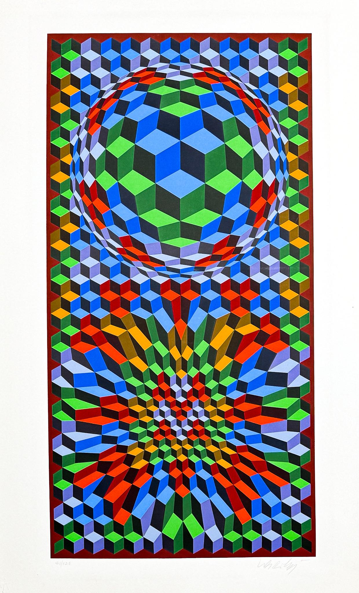 Victor Vasarely (1906–1997) - Colour serigraphy on cotton wove paper - 1970