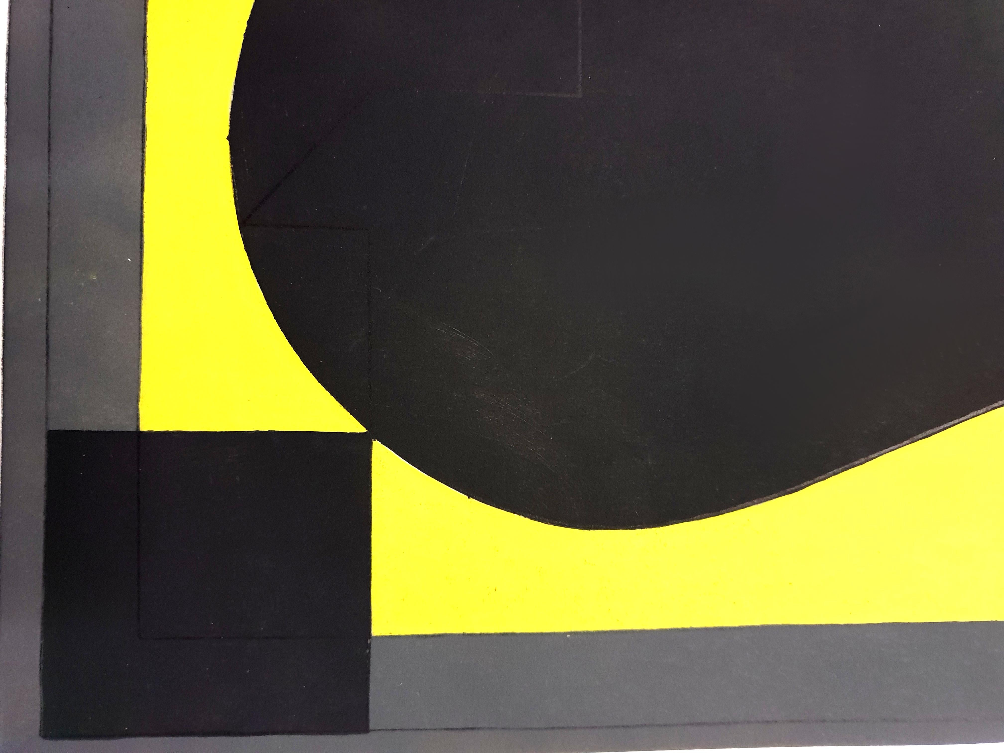 Victor Vasarely (nach) –  Schablone im Angebot 1