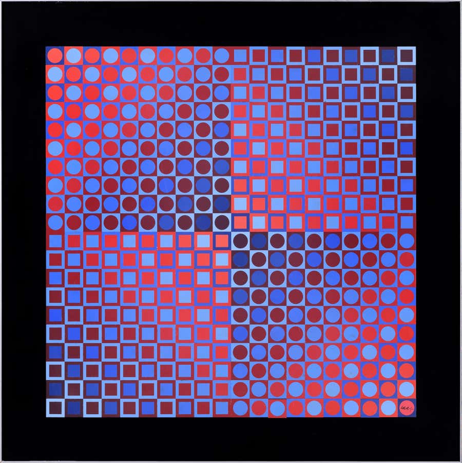 Victor Vasarely: BOGLAR, Basf Luran on aluminum