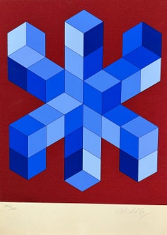 Victor Vasarely, color serigraph, hand signed