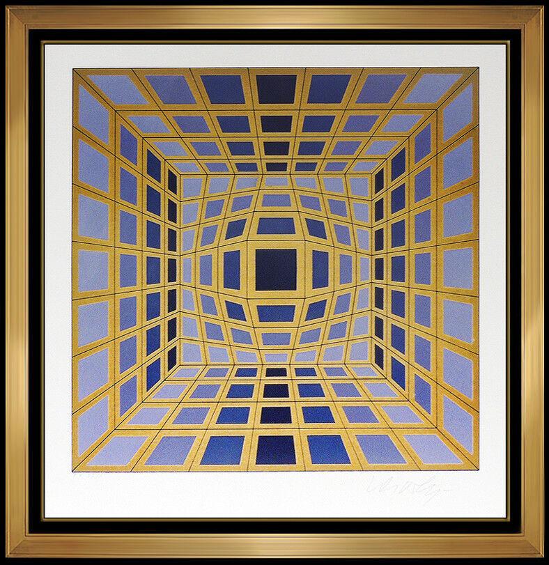 Victor Vasarely Authentic, Hand Signed and Numbered, Artist's Proof Color Silkscreen, Professionally Custom Framed and listed with the Submit Best Offer option
Accepting Offers Now:  Up for sale here we have an Extremely Rare, Silkscreen on art