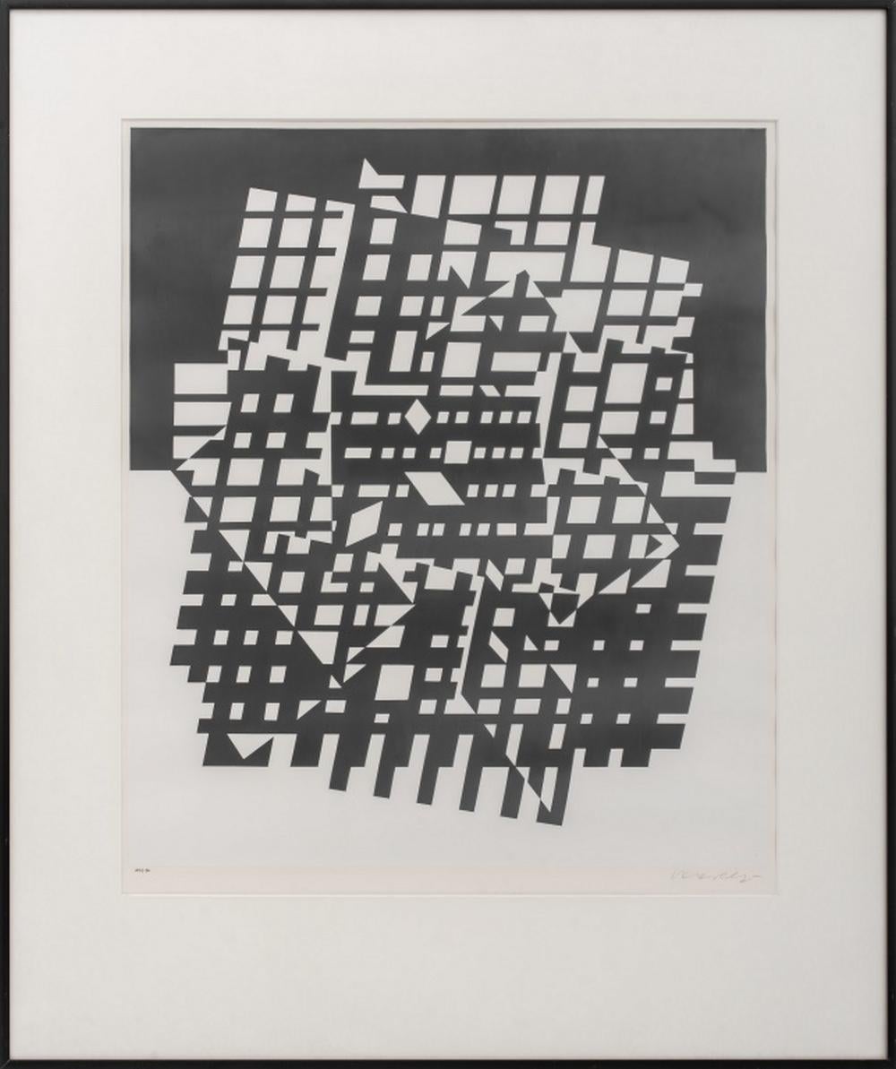 Victor Vasarely "Ixion" Serigraph, ca. 1955