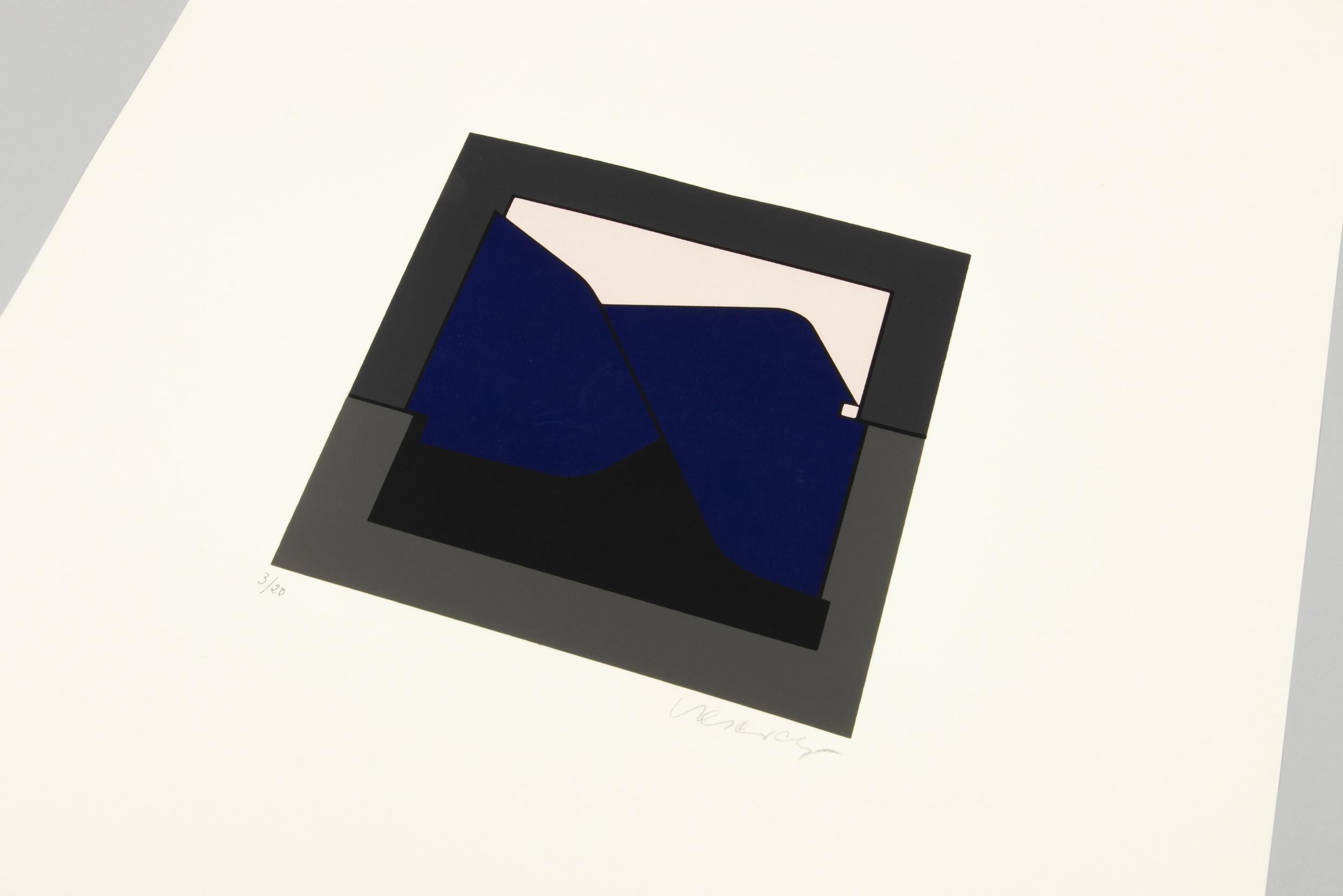 Victor Vasarely, Kandahar I – Siebdruck aus dem Jahr 1955, Op Art, signiert im Angebot 1