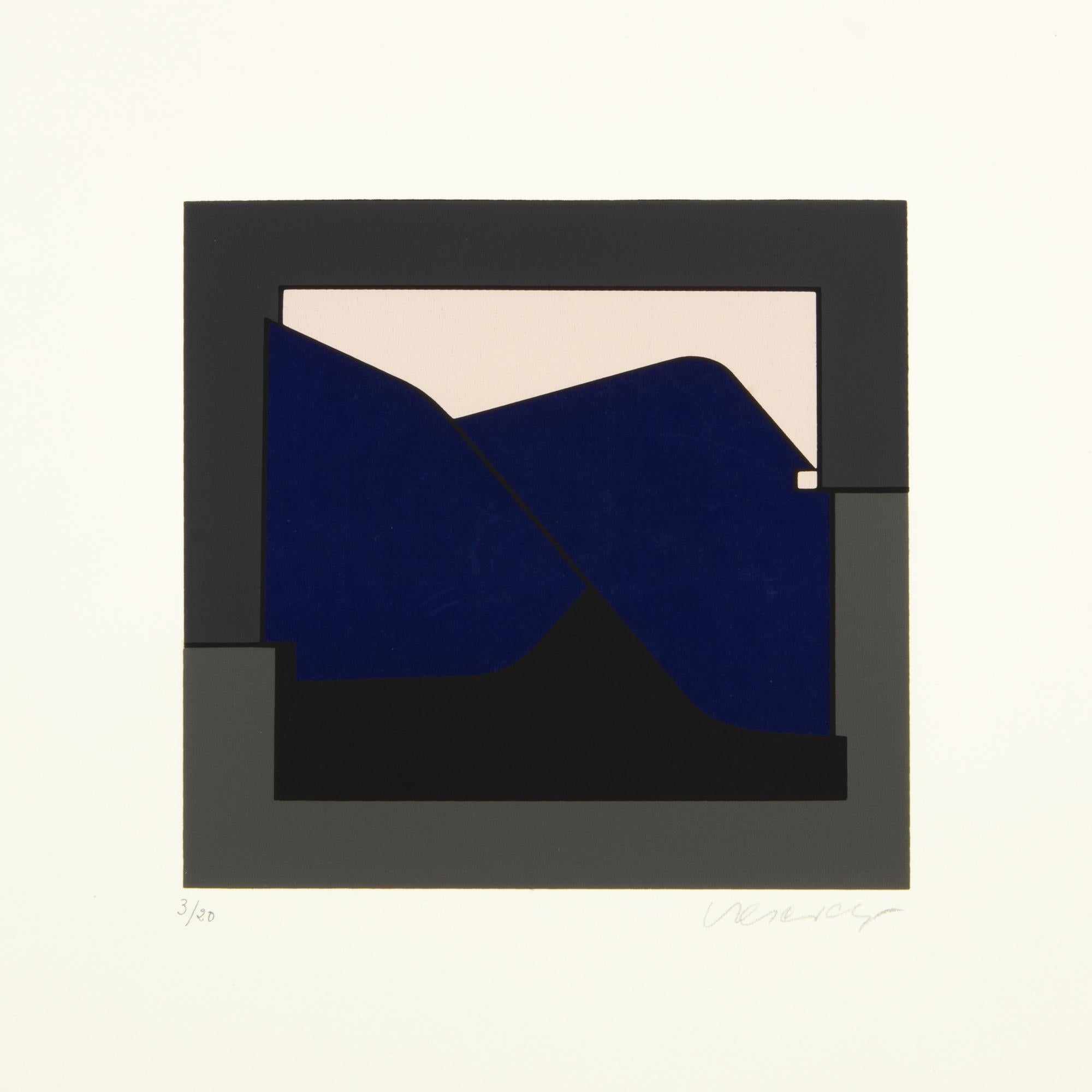 Victor Vasarely, Kandahar I - Serigrafia del 1955, Op Art, Stampa firmata in vendita 3