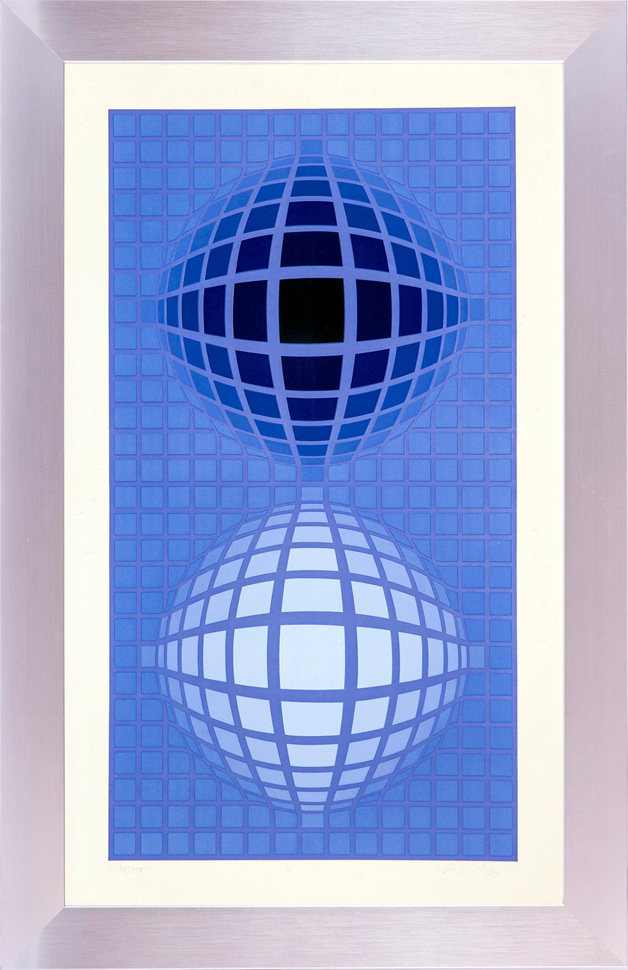 Victor Vasarely - Oltar, 1971 Serigraph signed and numbered in pencil Edition 10/150 
Size: 34.5 in. x 24.5 in. (87.63 cm x 62.23 cm) 
Great condition 
Certificate of Authenticity included 
 As an optical illusion that captures the viewer’s