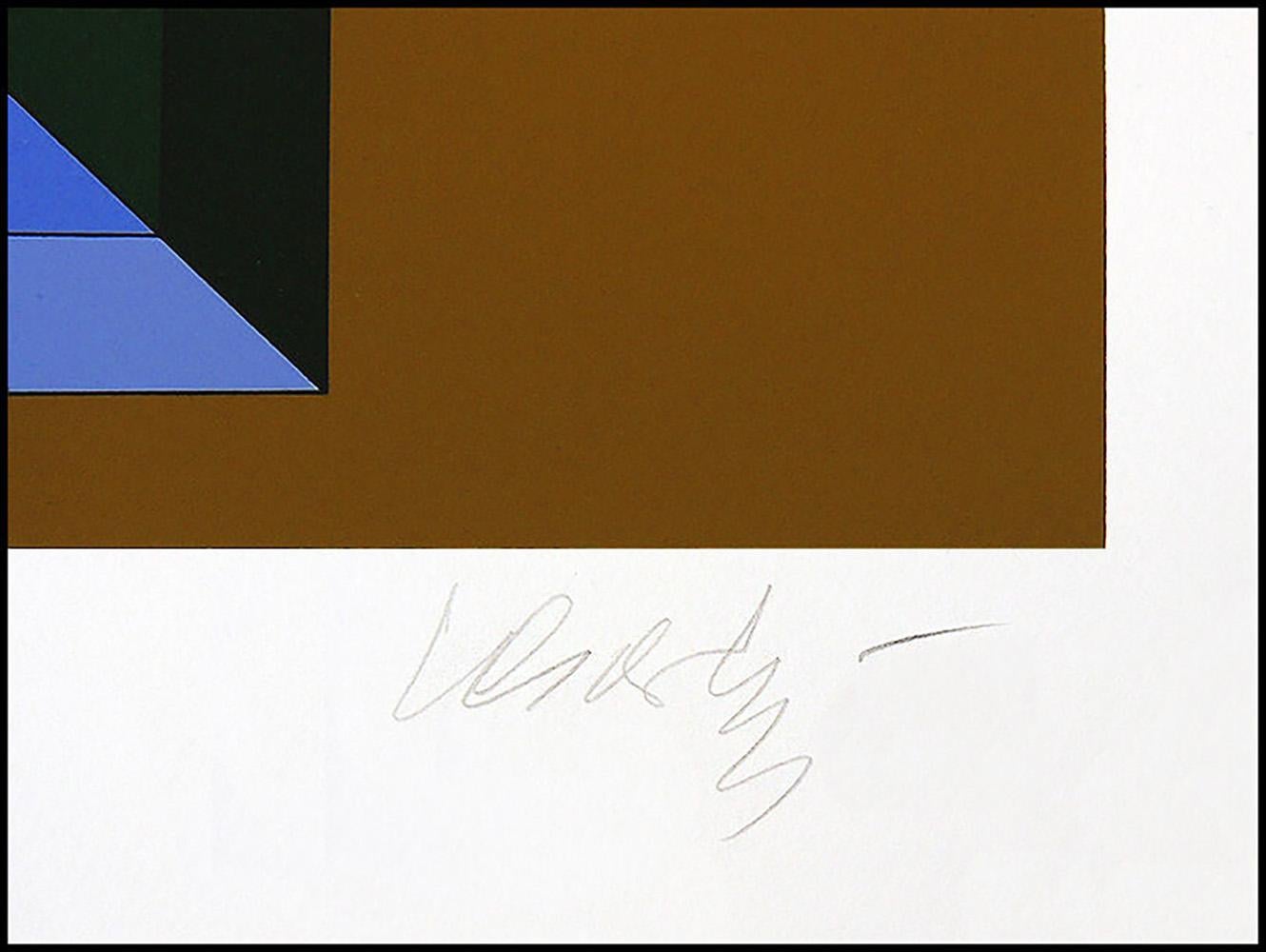 Artist: Victor Vasarely
Title: Mata Fem
Medium: Silkscreen and Serigraph
Edition Number: Edition of 250 (192 of 250)
Artwork Size: 32 x 28 Unframed
Frame Size: 38 x 36 Framed