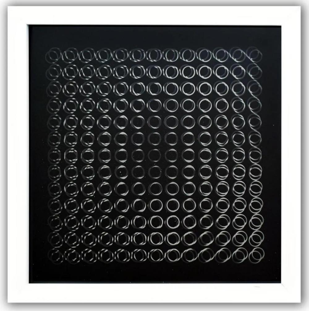VICTOR VASARELY - OEUVRES PROFONDES CINETIQUES III - 1973 - Print by Victor Vasarely