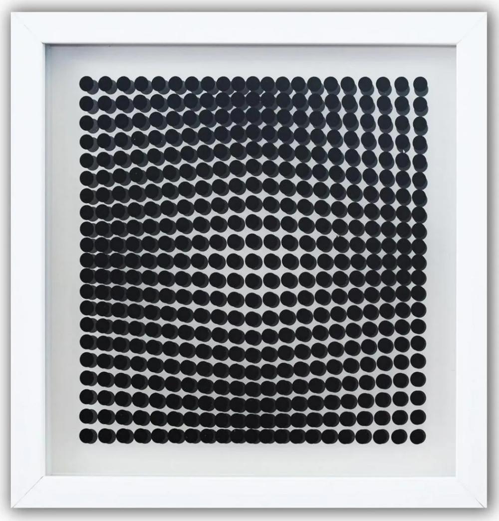 Victor Vasarely Interior Print - VICTOR VASARELY - OEUVRES PROFONDES CINETIQUES VIII - 1973