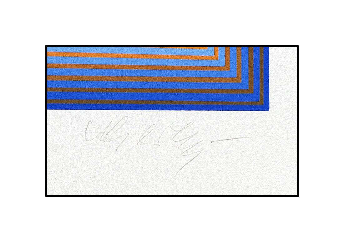 Victor Vasarely Original Screenprint Bi Rhombs Hand Signed Large Modern Illusion For Sale 4