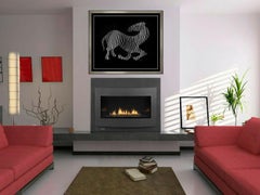 Victor Vasarely Original Zebra Cast Relief Sculpture Large Signed Animal Artwork