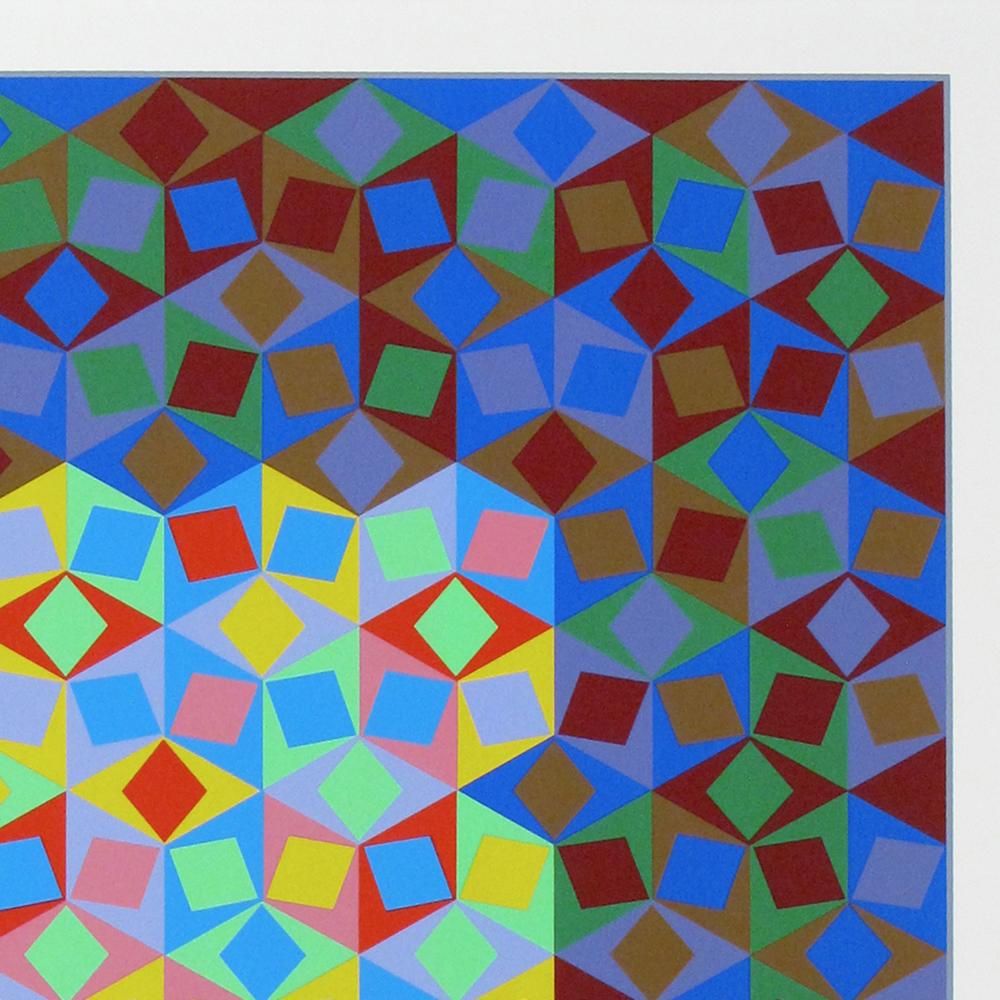 Victor Vasarely, Photon, Limited Edition Serigraph in Color (93/250), 1998 2