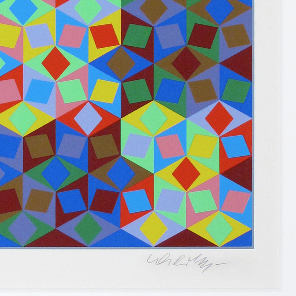 Victor Vasarely, Photon, Limited Edition Serigraph in Color (93/250), 1998 4