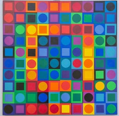Victor Vasarely -- Planetary Foklore Participations No. 1