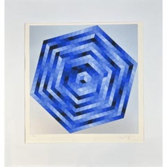 Victor Vasarely - Sette - Hand-Signed Screenprint, 1988