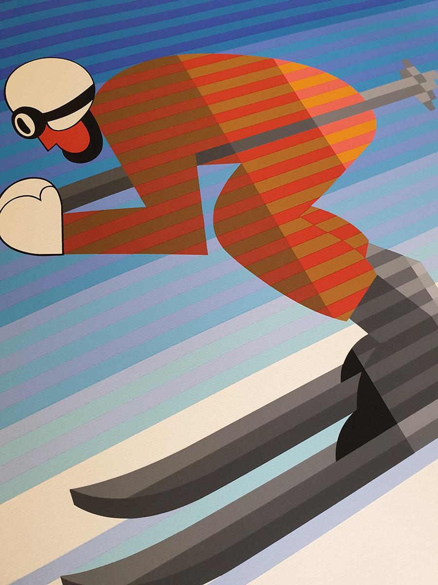 Victor Vasarely Skier, 1983 1