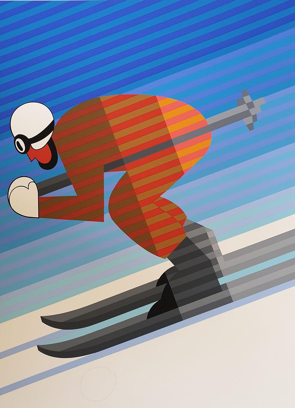 Victor Vasarely Skier, 1983 2