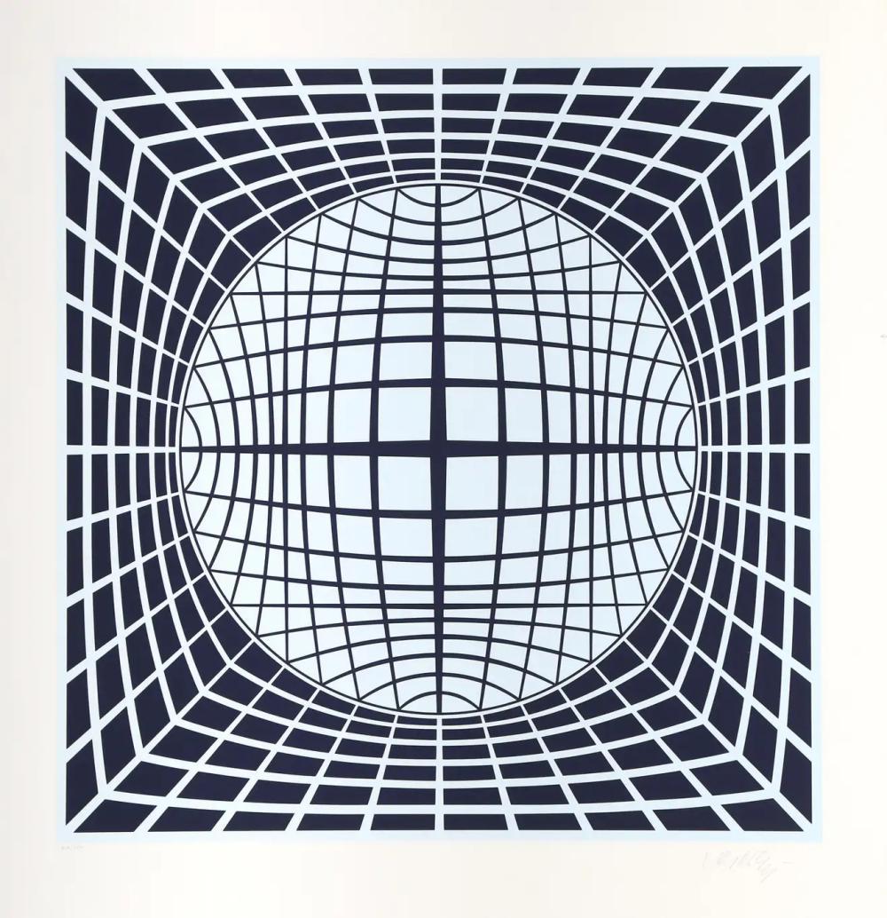 How many artworks did Victor Vasarely make?