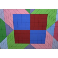 Victor Vasarely "The Door" Signed Serigraph c.1982
