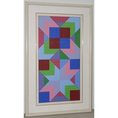 Victor Vasarely « La porte » Signé Sérigraphie c.1982