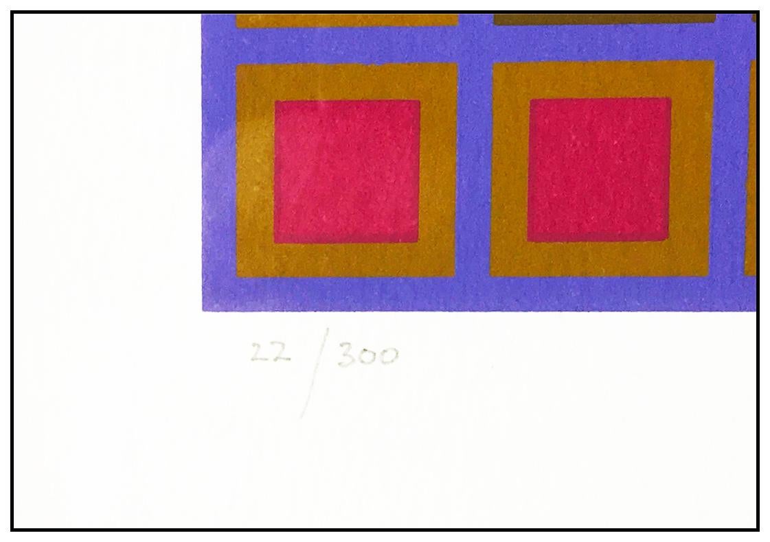 Victor Vasarely Titan C Original Color Screenprint Signed Modern Op Artwork Vega For Sale 2
