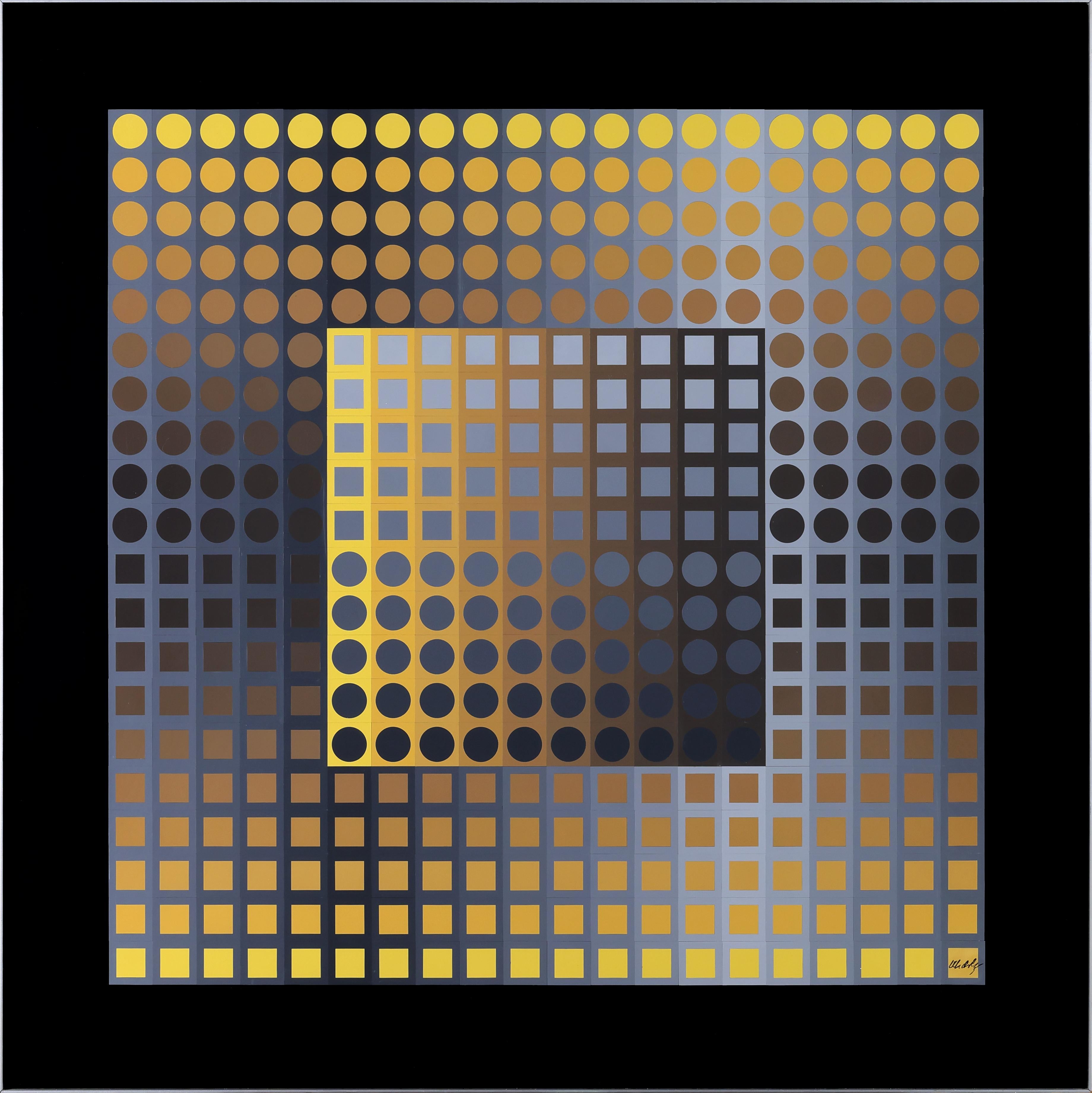 Victor Vasarely: Untitled, Basf Luran on aluminum