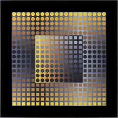 Victor Vasarely: Untitled, Basf Luran on aluminum