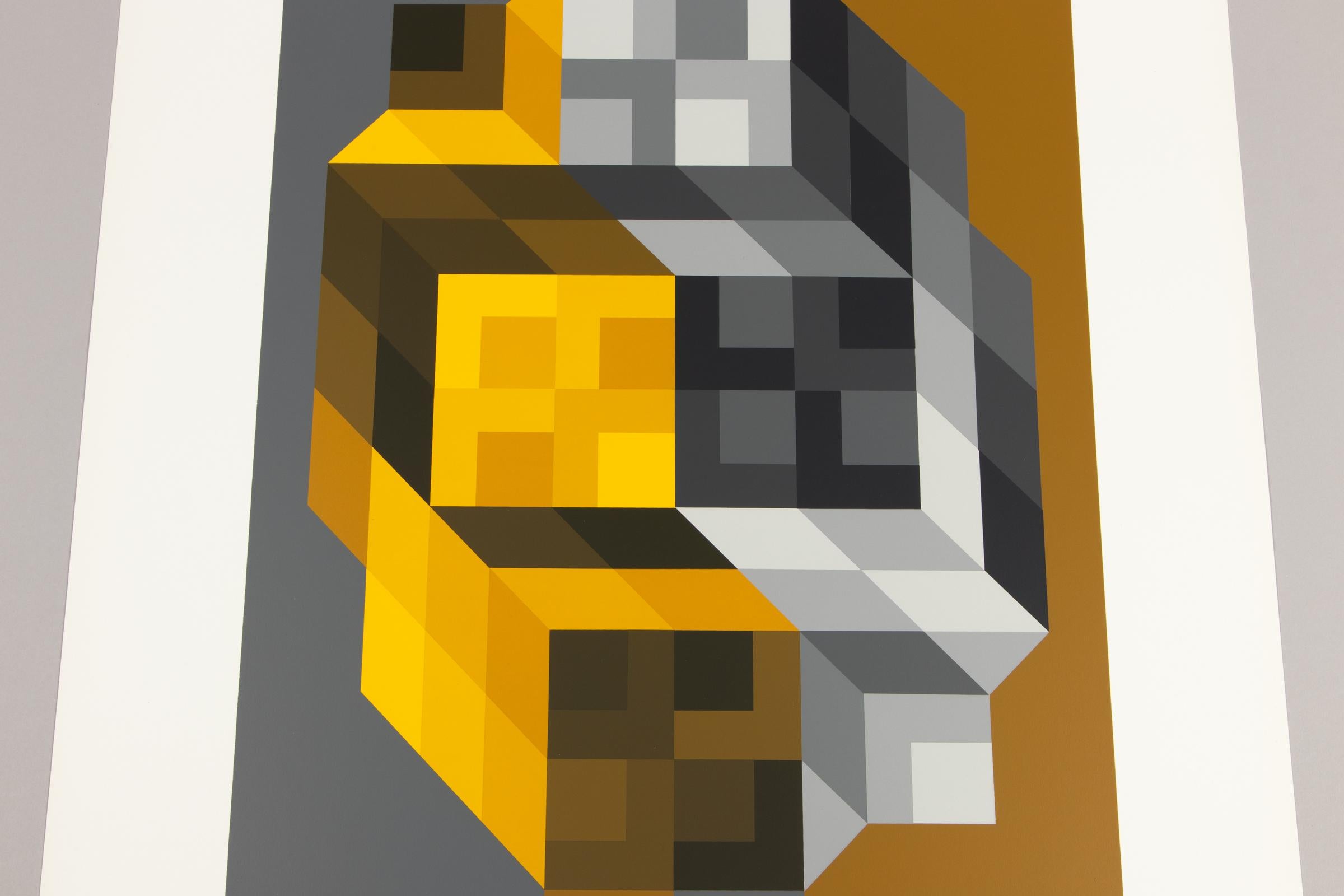 Victor Vasarely, Senza titolo (Spiegel 70) - Serigrafia firmata, Op Art, 1970 in vendita 5