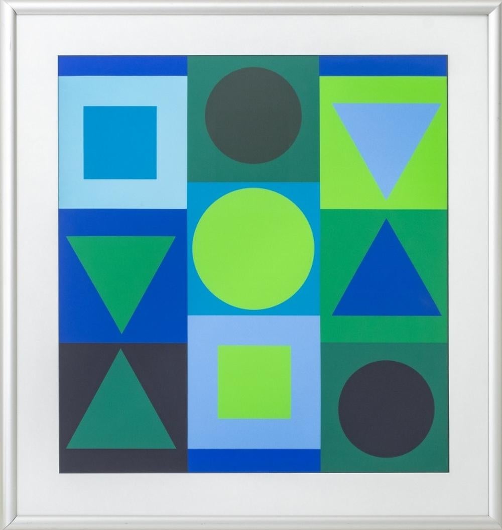 Victor Vasarely "Zaphir 2" Serigrafía en Colores
