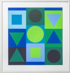 Victor Vasarely "Zaphir 2" Serigrafía en Colores