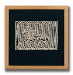 Victor Vasarely "Zebres 1" 1976 French Op Art Serigraph, Hand Signed & Numbered