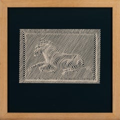 Victor Vasarely "Zebres 1" 1976 French Op Art Serigraph, Hand Signed & Numbered