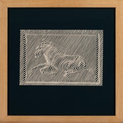Victor Vasarely "ZEBRES 1" 1976 Serigrafia Op Art francese, firmata e numerata a mano