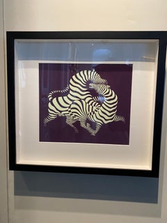 Victory Vasarely "Purple Zebra"