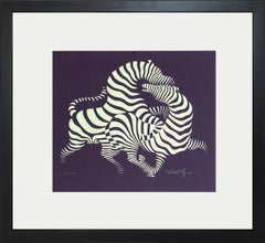 Victory Vasarely "Purple Zebra"