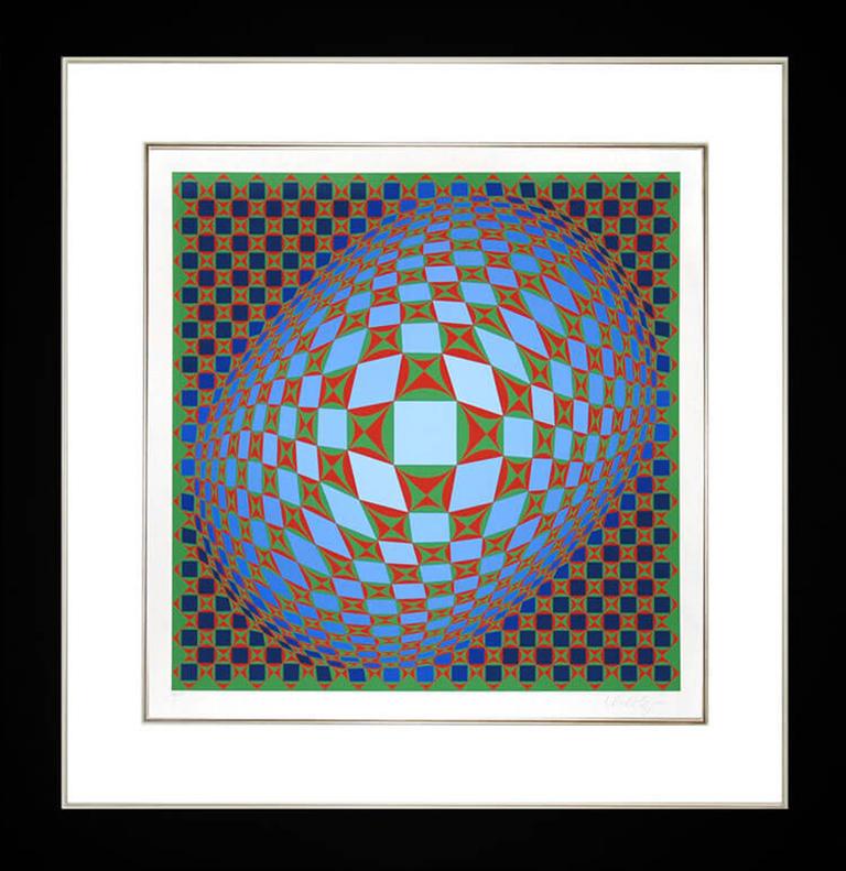 Vilag, 1978 - Print by Victor Vasarely