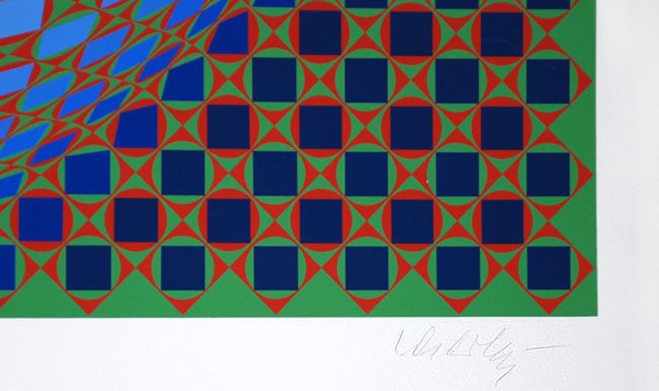 Vilag, 1978 (Op-Art), Print, von Victor Vasarely