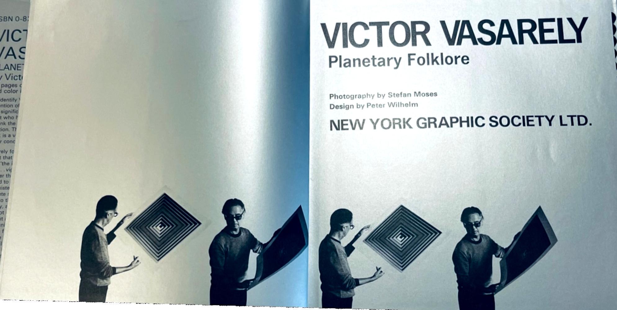 Vintage Hardback Monograph: Planetary Folklore (Hand signed by Victor Vasarely) For Sale 8