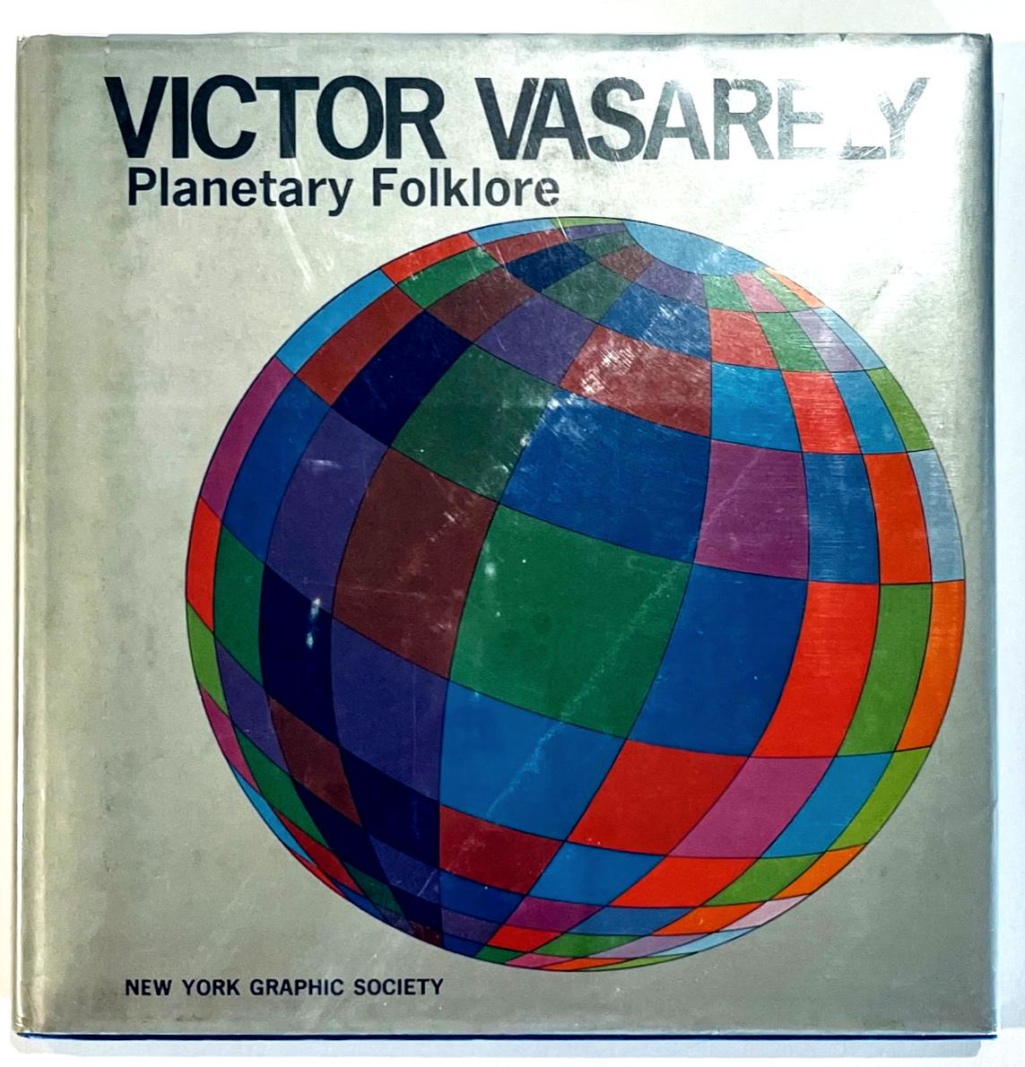 Monographie vintage à dos rigide : Folklore planétaire (signée à la main par Victor Vasarely) en vente 2
