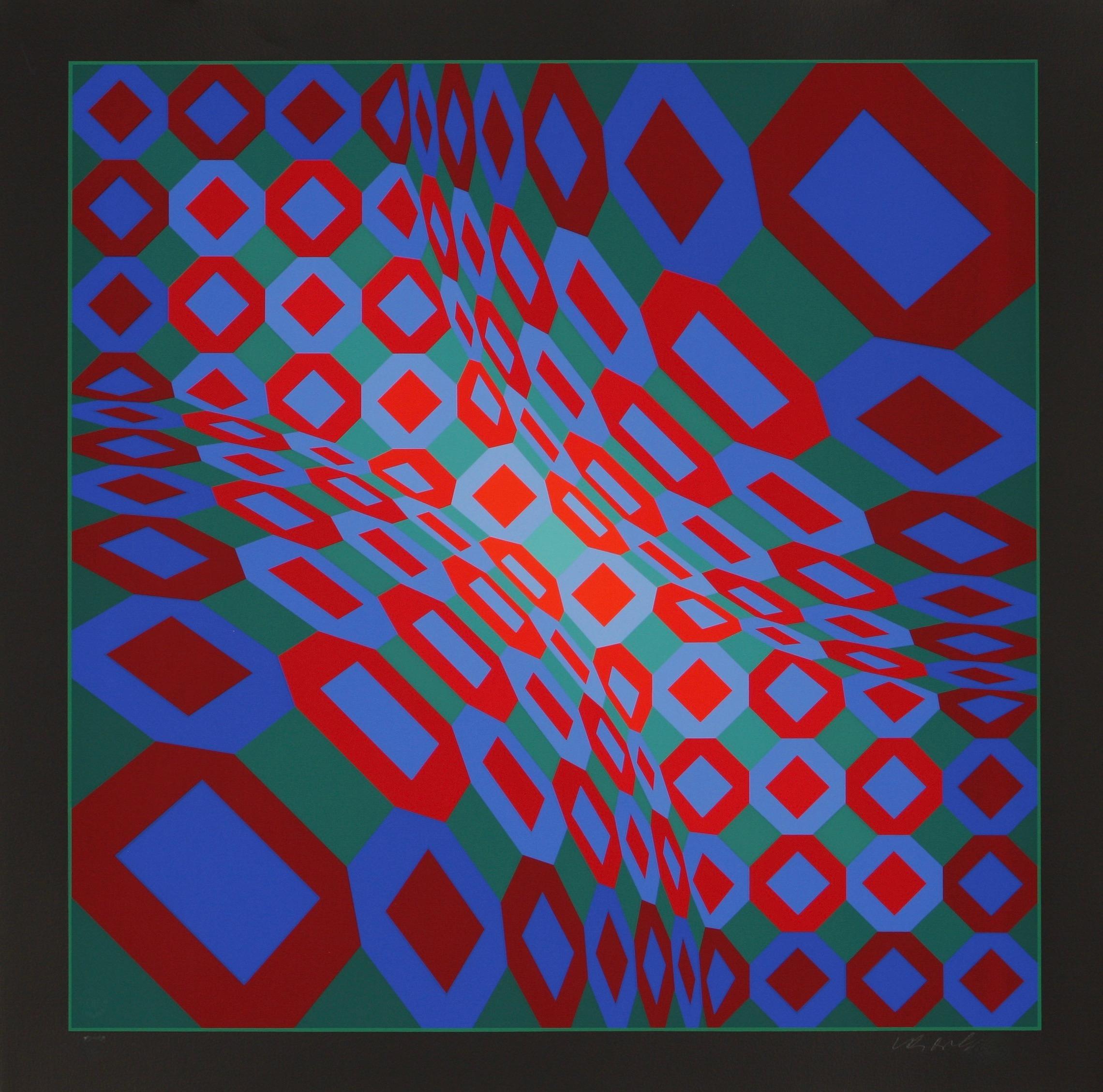Viva - Print by Victor Vasarely