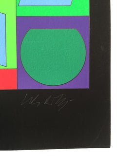 Zaphir Screenprint on Wove Paper, Op Art, Signed, Edition of 50