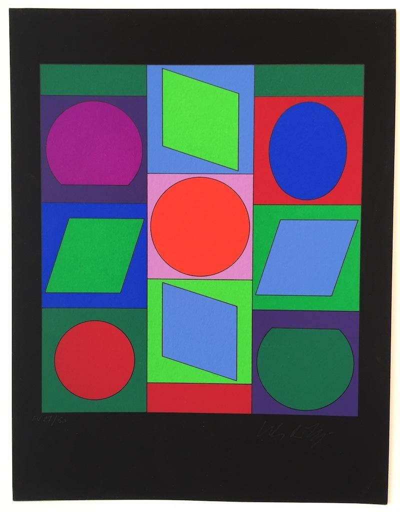 Zaphir - Print by Victor Vasarely