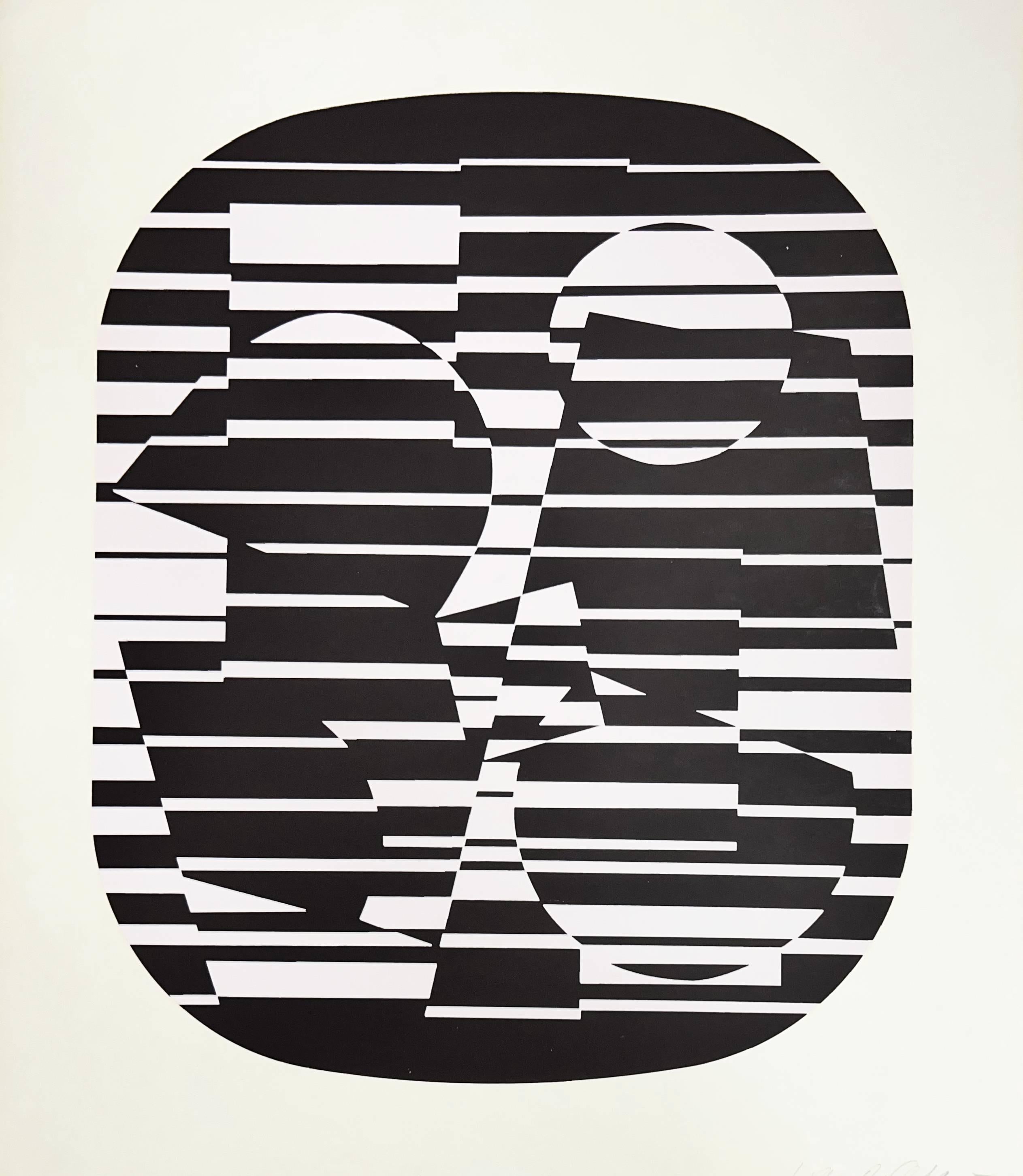 Victor Vasarely Interior Print - Zeta