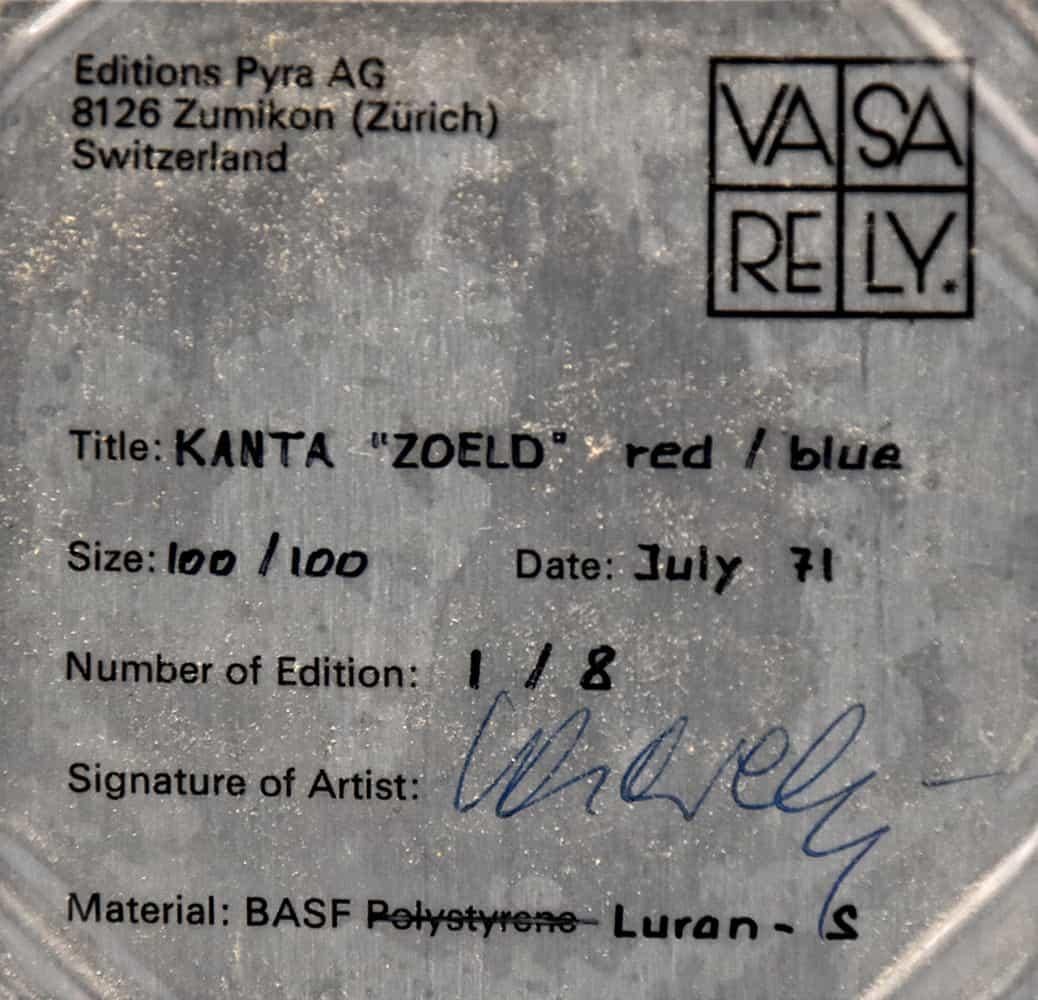 Zoeld Rot/Blau, aus der Kanta-Serie im Angebot 5