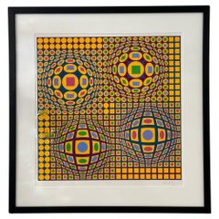 Victor Vasarely “Quadrature” 1979 Screenprint