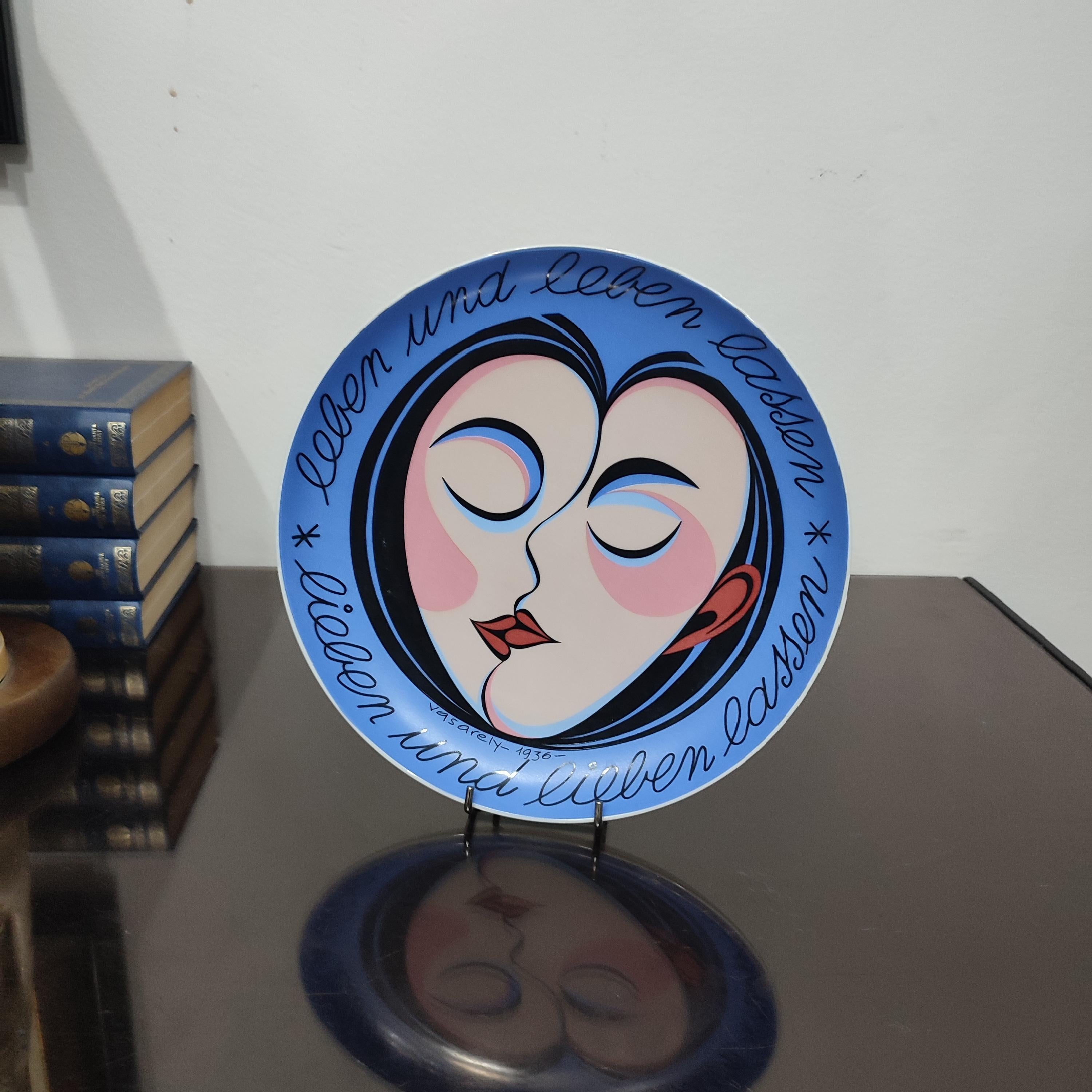 Plato de porcelana Victor Vasarely Rosenthal Studio Line Edición Limitada en venta 6